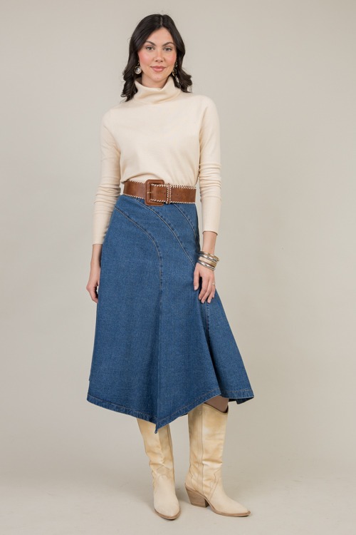 Seam Detail Denim Midi Skirt - 1211-101.jpg