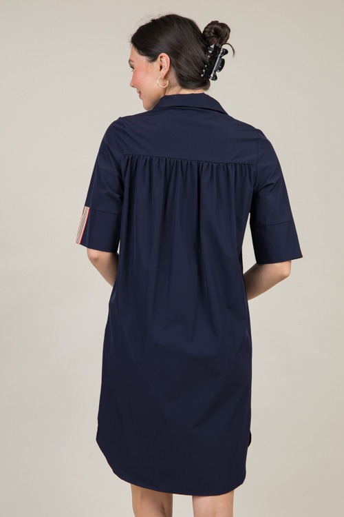 Stripe Accent Shirt Dress, Navy - 1211-22.jpg