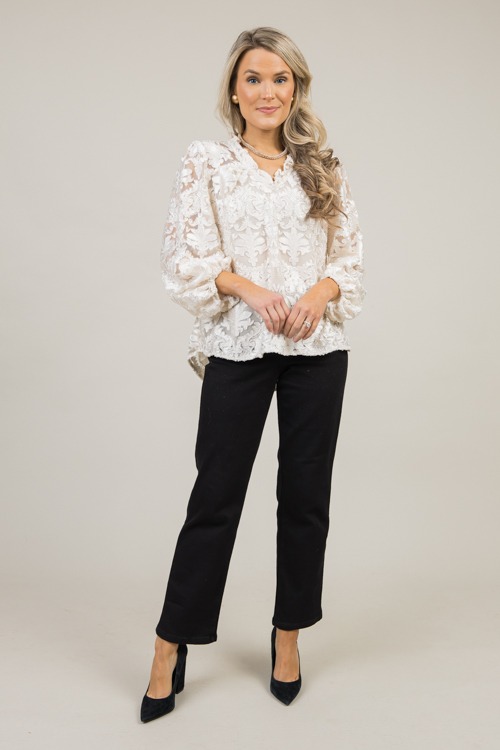 Lurex Burnout Velvet Blouse, Ivory - 1211-29.jpg