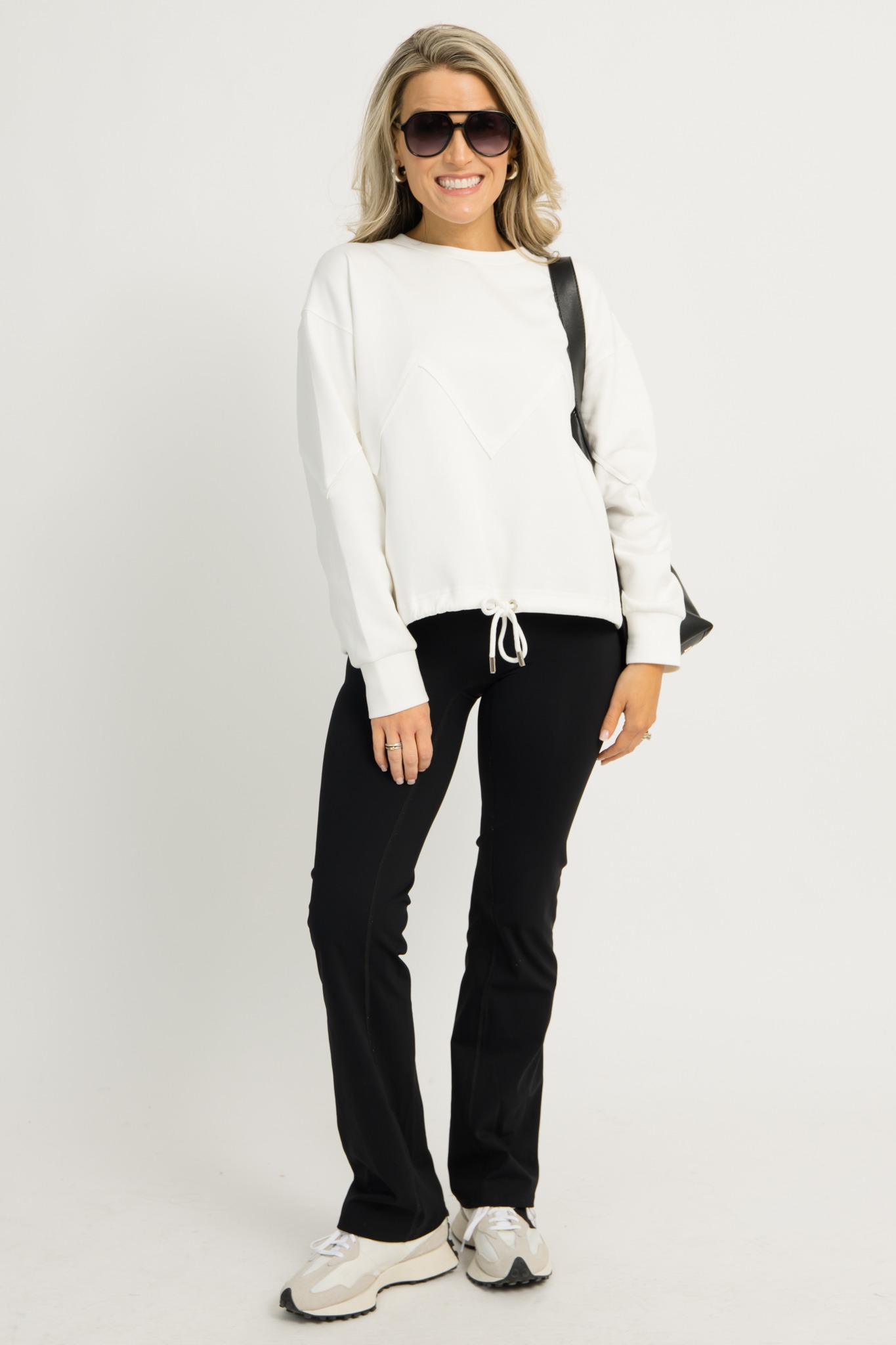 Draw Hem Sweatshirt, White - 1211-33.jpg