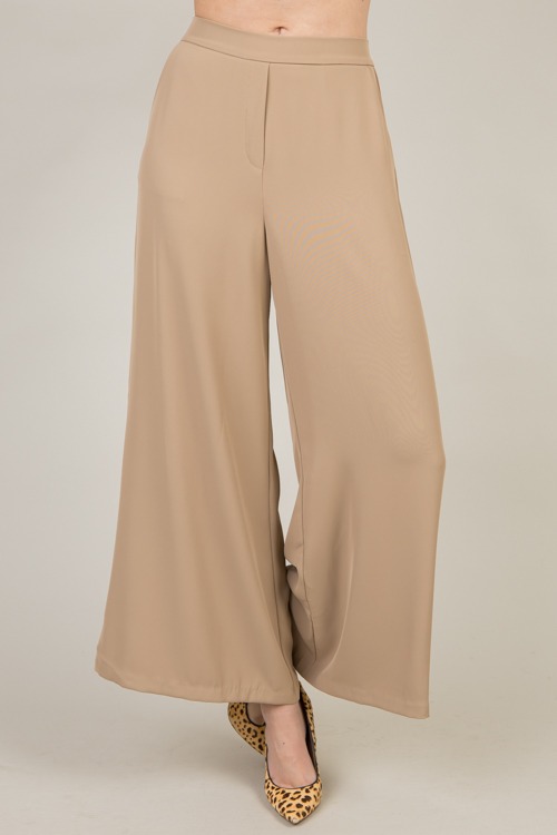 Pull-on Trousers, Taupe