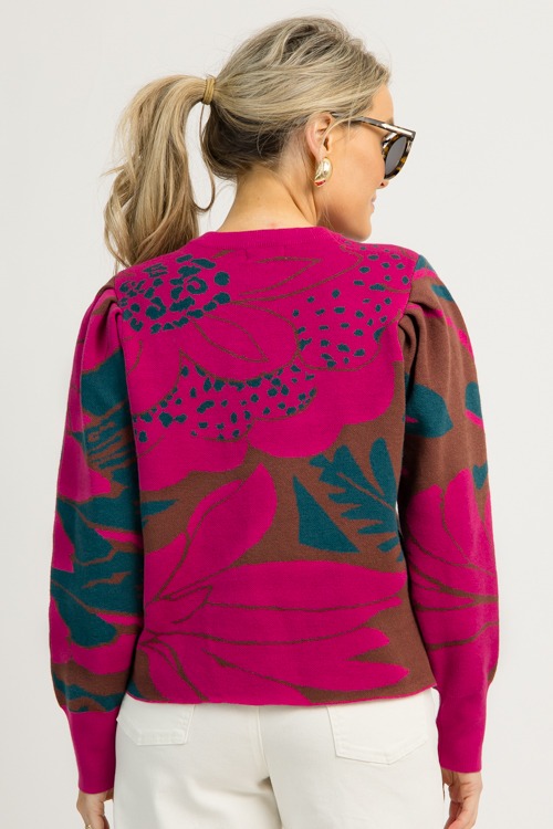 Zinnia Floral Sweater, Magenta - 1211-91.jpg