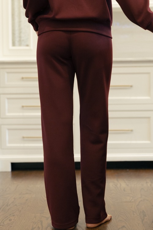 Modal Full Length Pants, Dark Cherry - 1212-13.jpg
