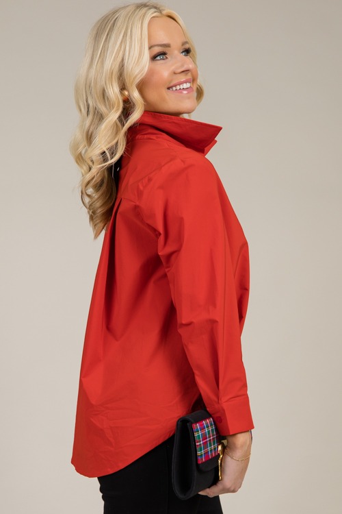 Jamile Stretch Shirt, Red - 1212-134.jpg