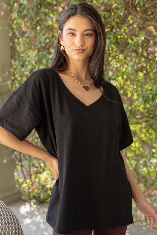 Easy V-Neck Tee, Black - 1212-189.jpg