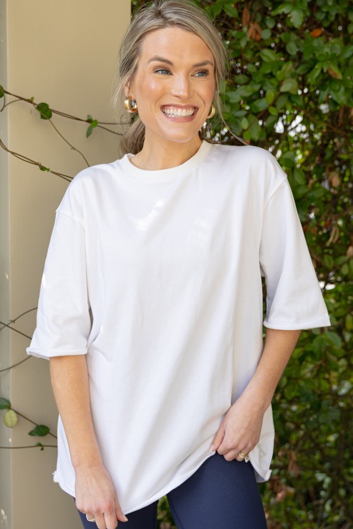 Raw Edge Relaxed Tee, White - 1212-203.jpg