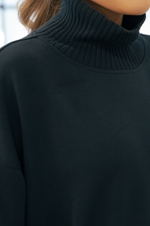 Modal Rib Trim Pullover, Teal Navy - 1212-261.jpg