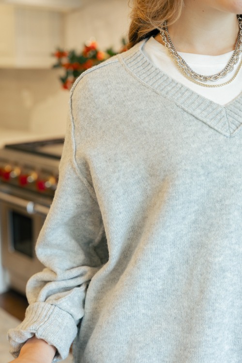 Jana V-Neck Sweater, H. Grey - 1212-37.jpg
