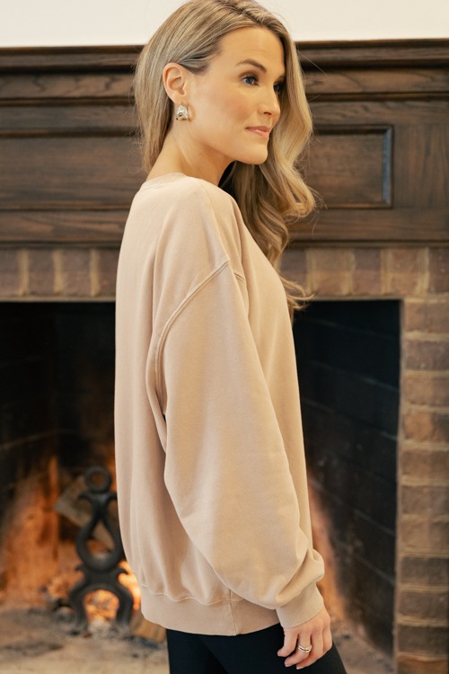 Simple Sweatshirt, Dark Taupe - 1212-40.jpg
