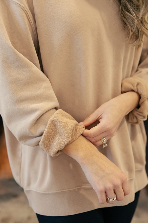 Simple Sweatshirt, Dark Taupe - 1212-41.jpg