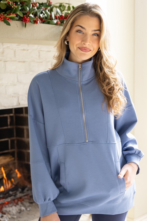 Half Zip Tunic, Denim Blue - 1212-54.jpg