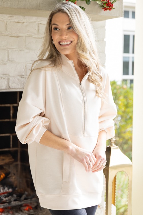 Half Zip Tunic, Ecru - 1212-64.jpg