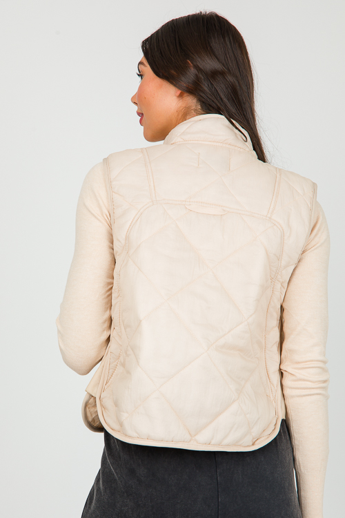 Appalachian Quilted Vest, Dove