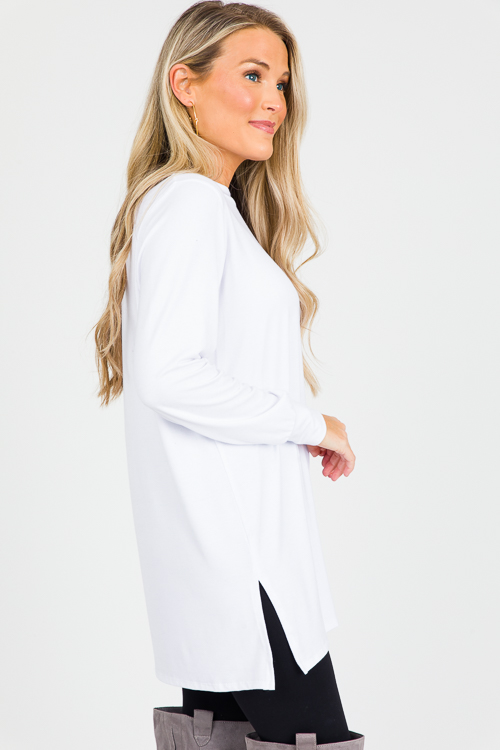 Deidra Knit Top, White