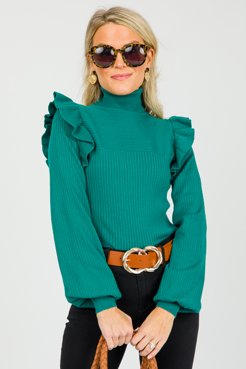 Twisted Double Circle Belt, Cognac