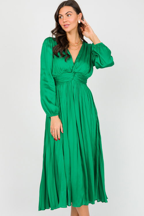 slim fit dress slacks Plus Size Fitted Satin Halter Slit Gown by Ladivine CH079C main image 0