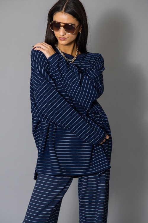 Comfy Fleece Pants, Navy Stripe - 1215-121h.jpg