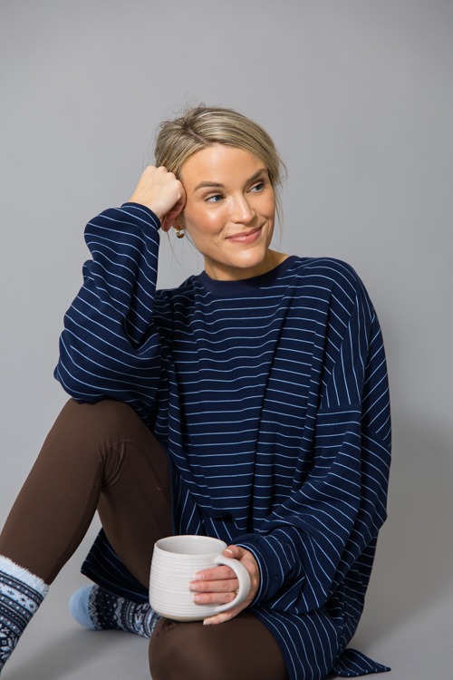 Comfy Fleece Top, Navy Stripe - 1215-128.jpg