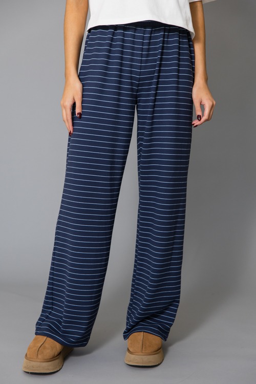 Comfy Fleece Pants, Navy Stripe - 1215-129p.jpg