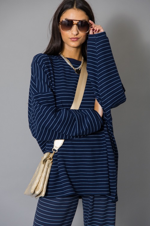 Comfy Fleece Top, Navy Stripe - 1215-130h.jpg