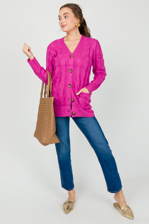 Jagger Button Cardi - Khaki main image 1