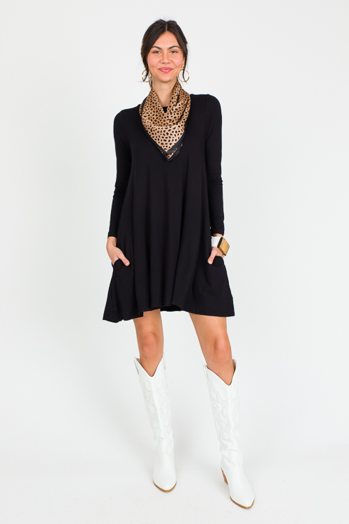 Laurel Knit Dress, Black
