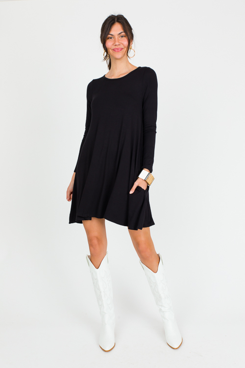 Laurel Knit Dress, Black