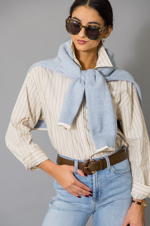 Bridget Stripe Shirt, Yellow - 1215-37p.jpg