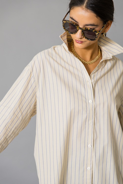 Bridget Stripe Shirt, Yellow - 1215-38h.jpg