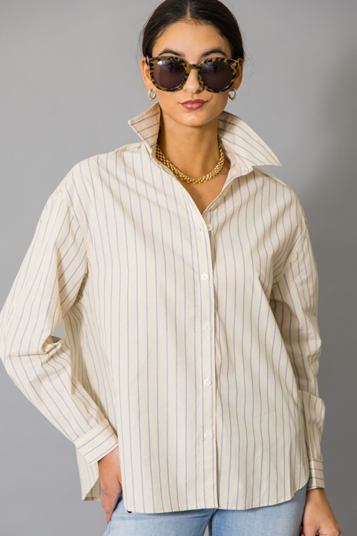 Bridget Stripe Shirt, Yellow - 1215-41.jpg