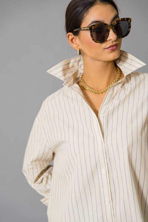 Bridget Stripe Shirt, Yellow - 1215-43.jpg