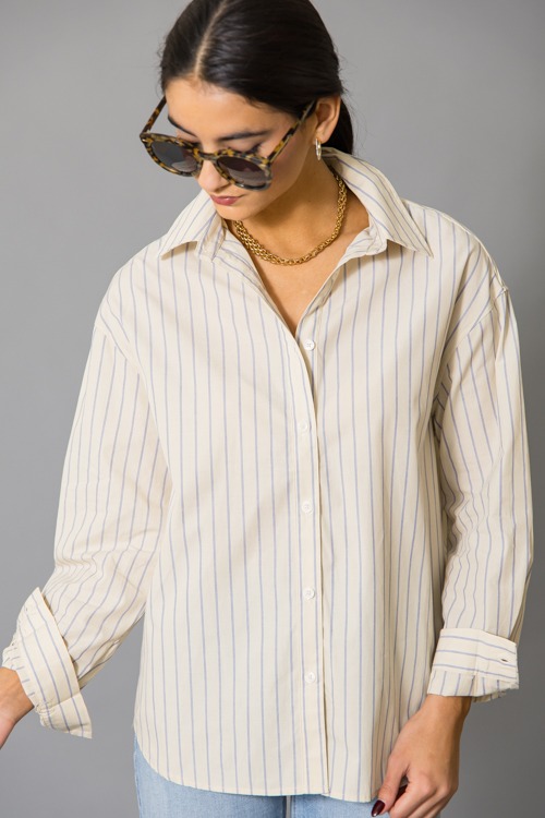 Bridget Stripe Shirt, Yellow - 1215-44.jpg