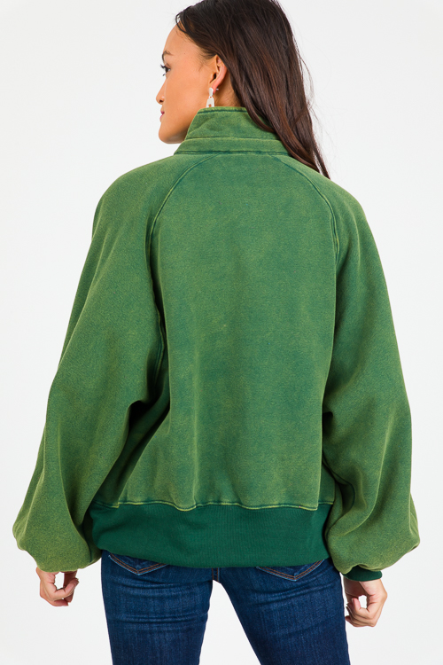 Piper Snap Pullover, Hunter Green