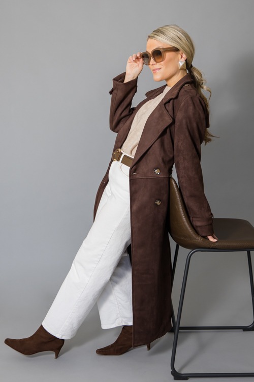 Luxe Suede Trench Coat, Brown - 1215-63p.jpg