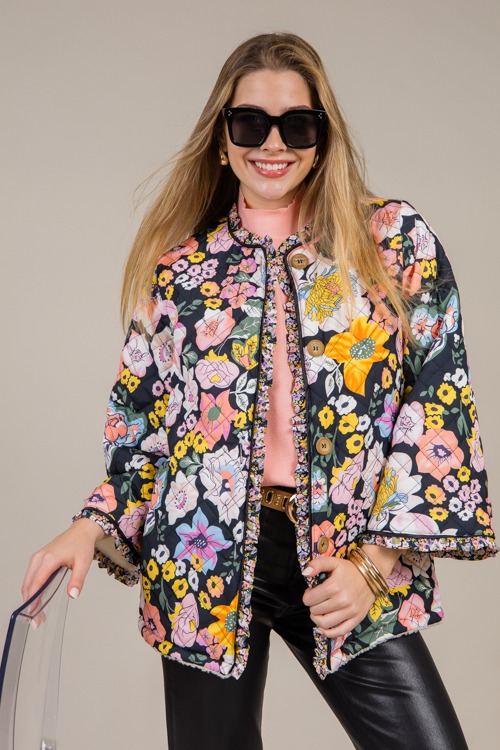 Teddy Lined Floral Jacket, Black - 1216-26.jpg