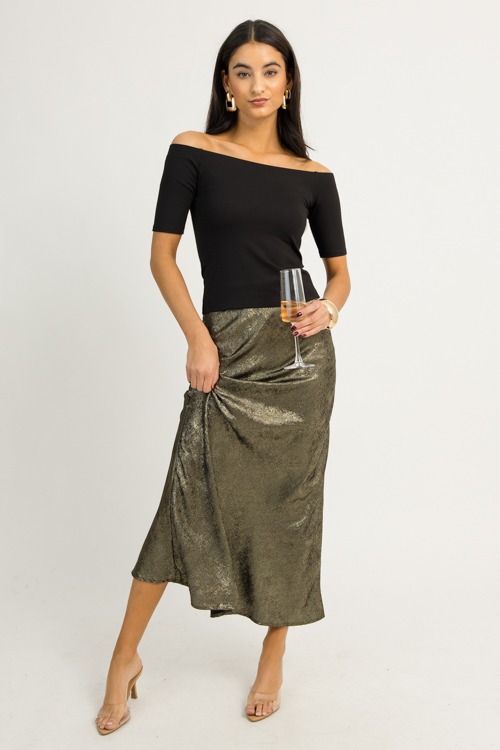 Off Shoulder Fitted Top, Black - 1216-43p.jpg