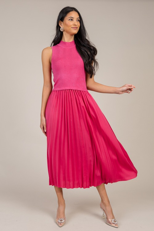 Pleated Contrast Midi, Pink - 1216-49.jpg