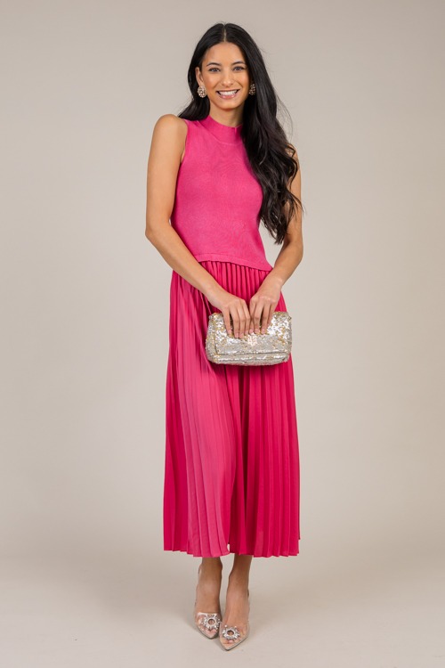 Pleated Contrast Midi, Pink - 1216-55.jpg