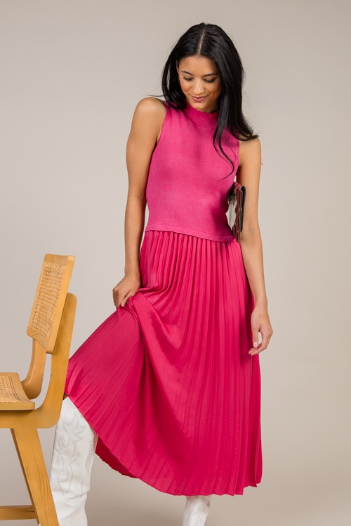 Pleated Contrast Midi, Pink - 1216-59.jpg