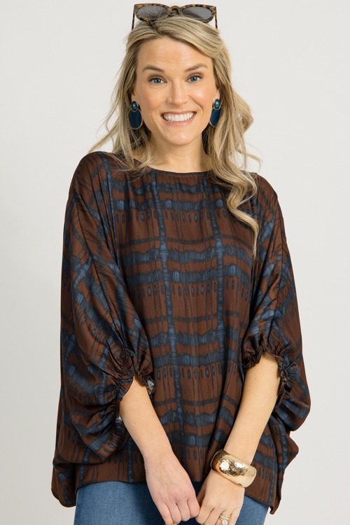 Ragan Oversized Blouse, Cocoa - 1216-96h.jpg