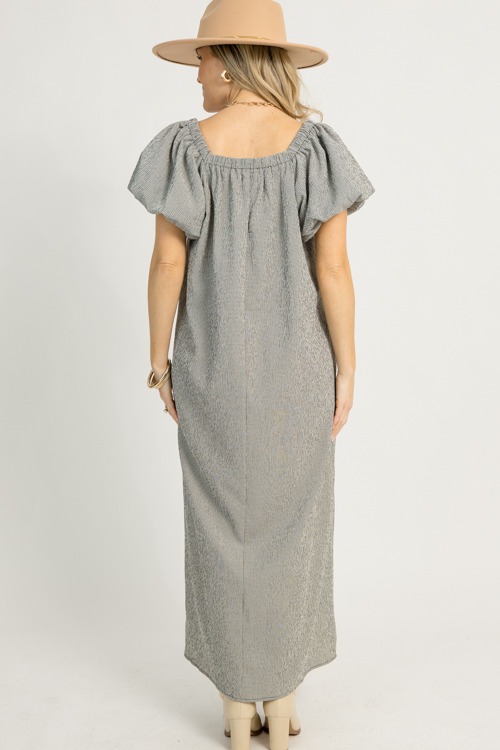 Gingham Puff Sleeve Maxi, Black - 1217-103.jpg