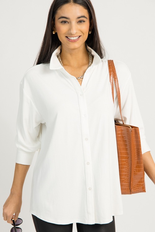 Jersey Knit Button Down, White - 1217-153p.jpg