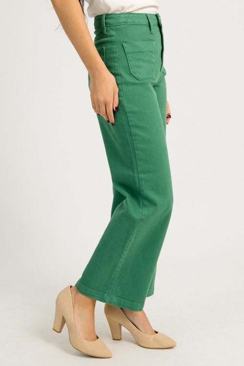 Patch Pocket Wide Leg Jeans,Grn - 1217-188.jpg