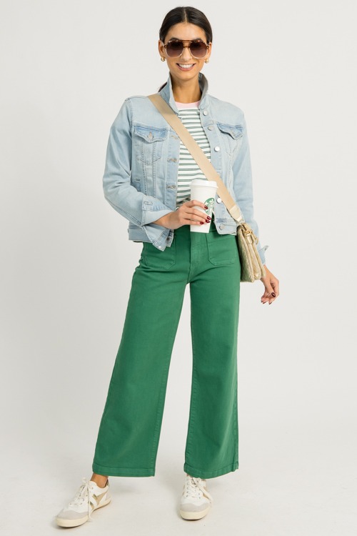 Patch Pocket Wide Leg Jeans,Grn - 1217-190.jpg