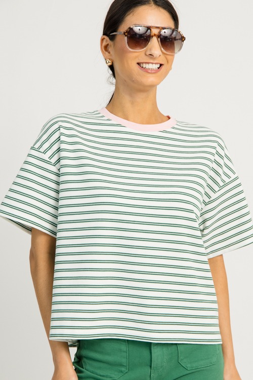Kate Stripe Tee, Off White/Pink - 1217-192h.jpg