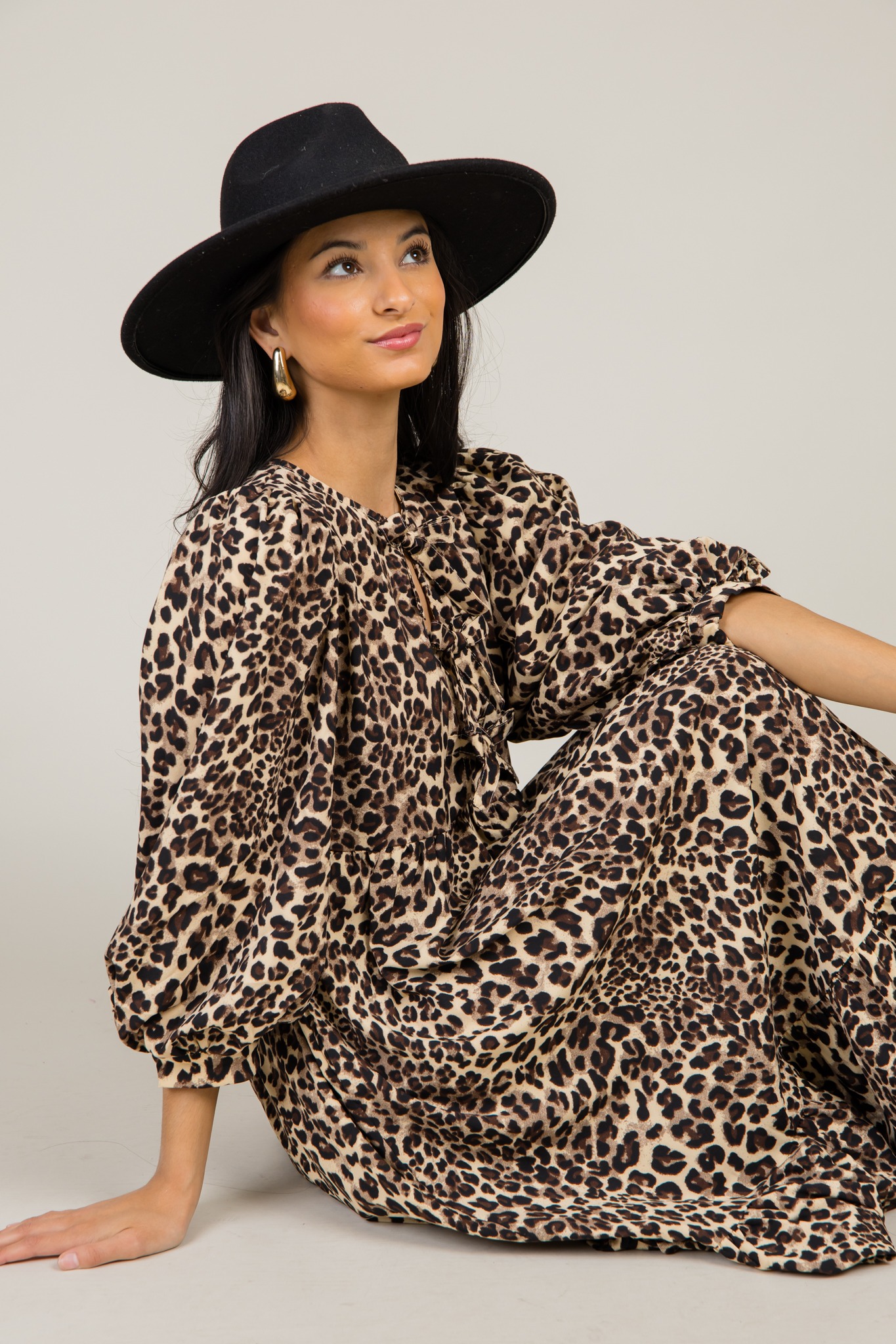 Leopard Bow Midi, Taupe - 1217-31h.jpg