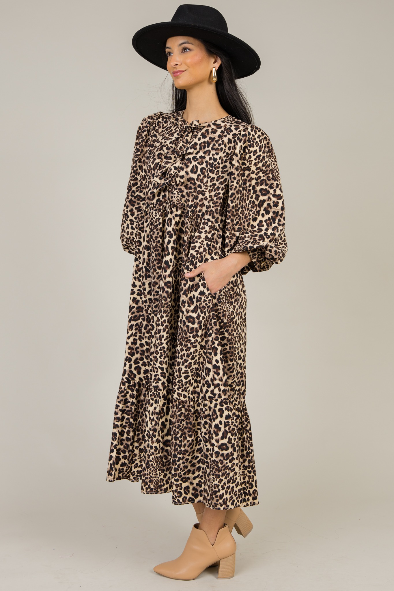 Leopard Bow Midi, Taupe - 1217-32.jpg