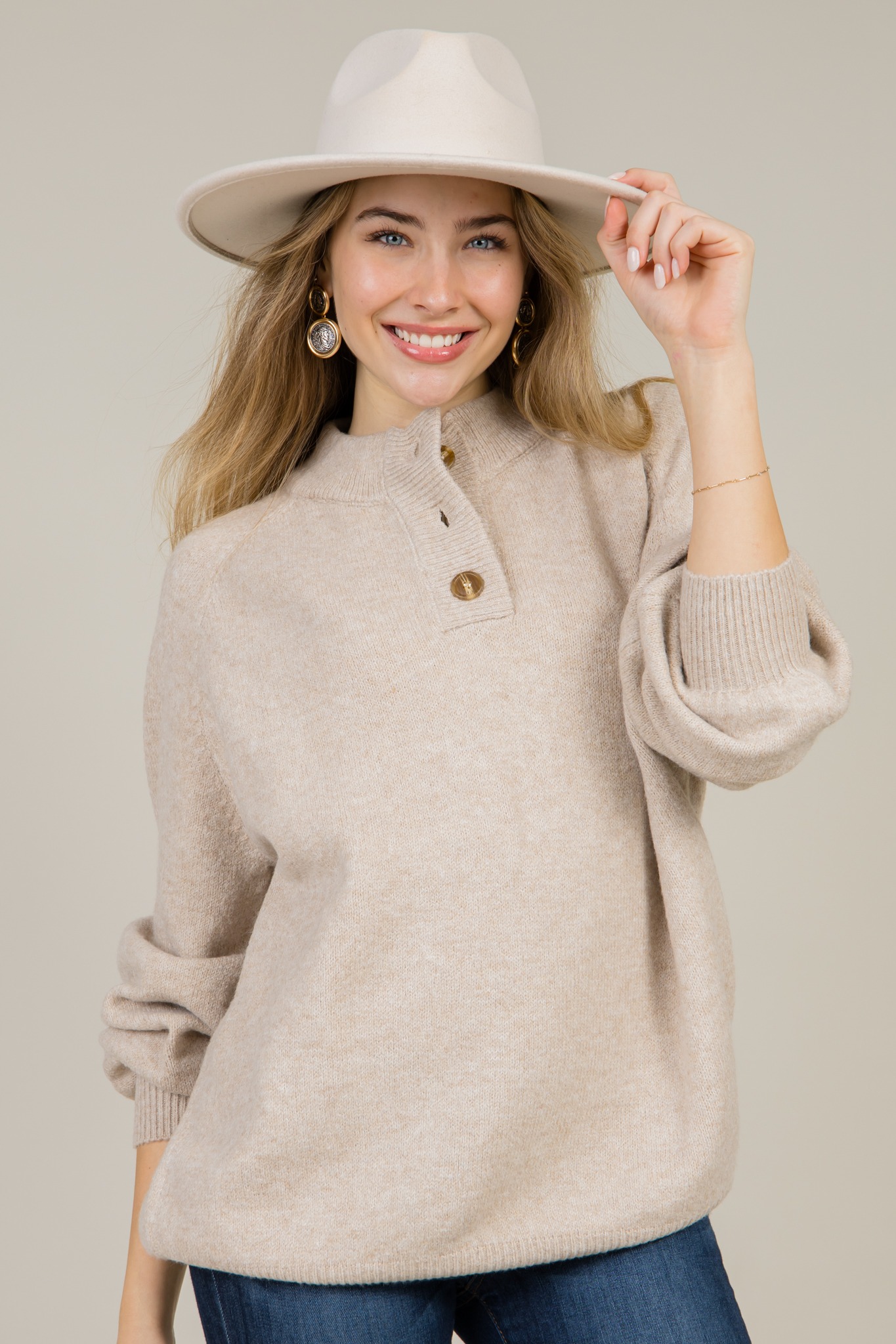 Bonnie Button Sweater, Oatmeal - 1217-44.jpg