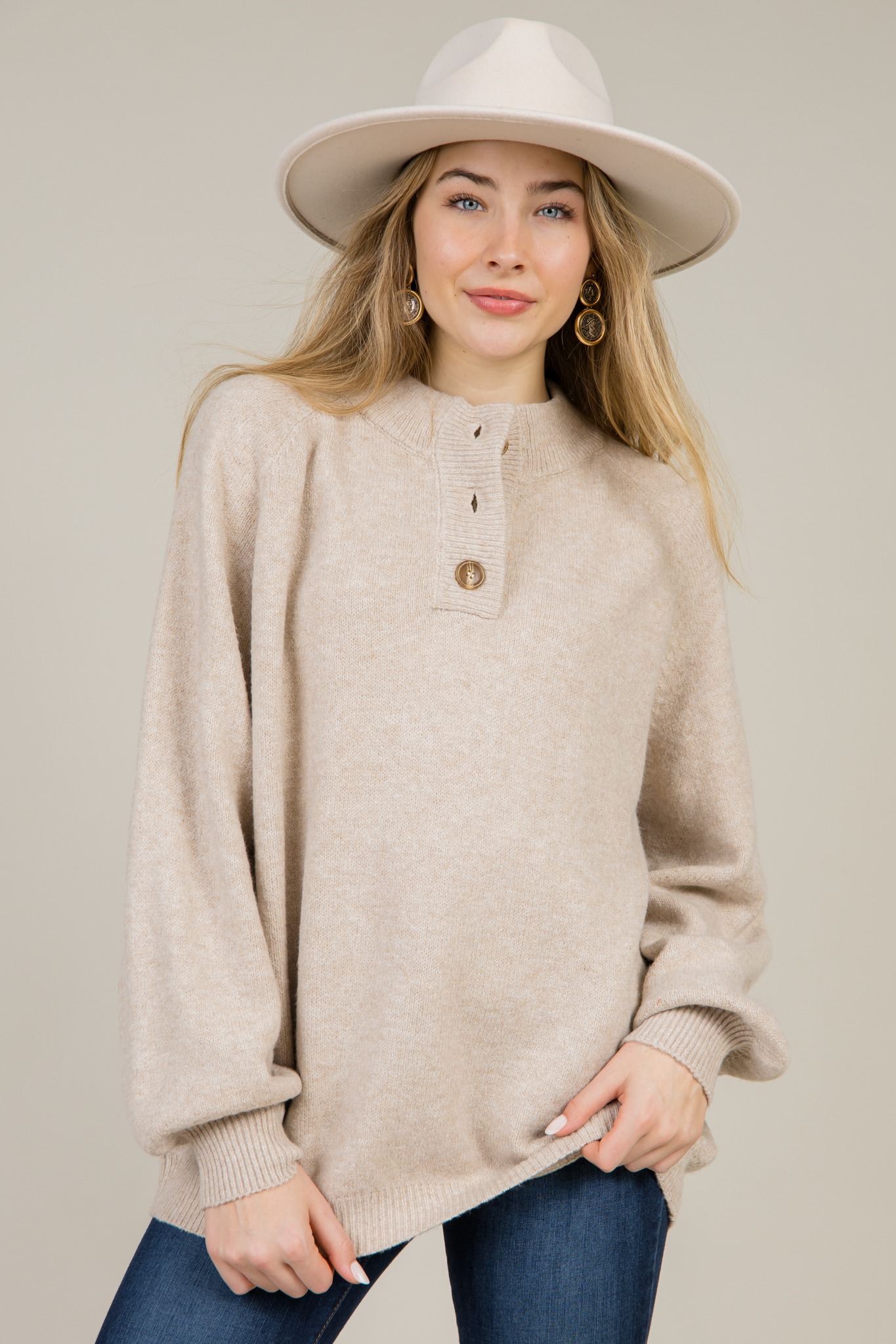 Bonnie Button Sweater, Oatmeal - 1217-46.jpg