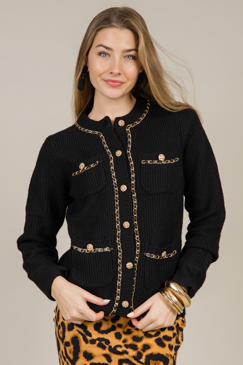 Chain Detail Cardigan, Black - 1217-46.jpg